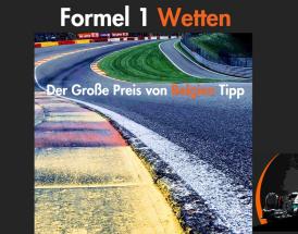 Formel 1 Wetten - Der Große Preis von Belgien Tipp